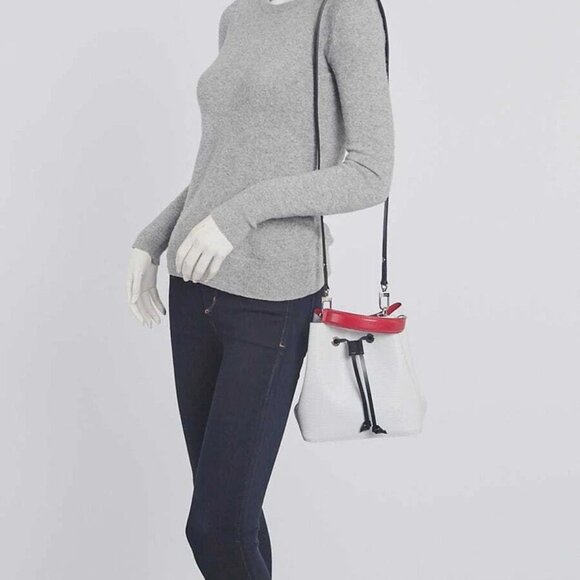 Louis Vuitton White/Black/Scarlet Epi Leather NeoNoe BB Bag - Picture 7 of 12